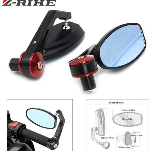 Universal motorcycle Scooter Rearview Mirrors for Honda CBR 600 F2 F3 F4 F4i CBR600RR CB1000R CB599 CB600 CBR900RR NC700 PCX125