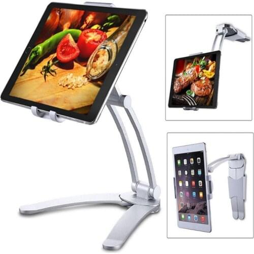 Universal Wall Mounted Aluminum Alloy Mobile Phone Tablet Stand Desk Holder