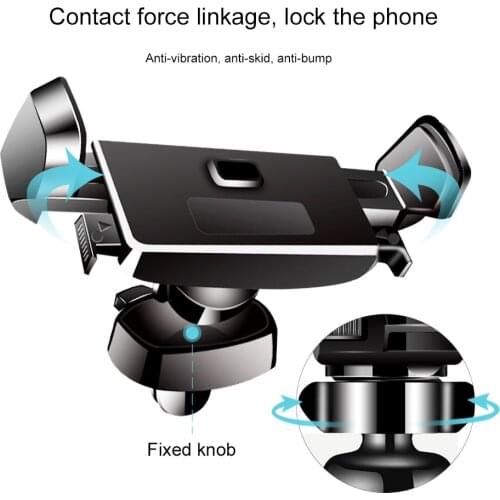 Universal Adjustable Car Mobile Phone Holder Auto Air Vent Mount Stand For IPhone X Samsung 360 Rotation Car Smartphone Support