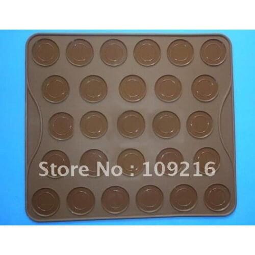 Green Good Quality 100% Food Grade Silicone 29*26cm Macaron/ Dessert Special Baking Mat