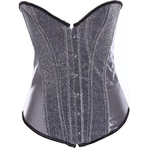Womens Corset Overbust Slimming Waist 12 Bones Corset Top Sexy Underwear
