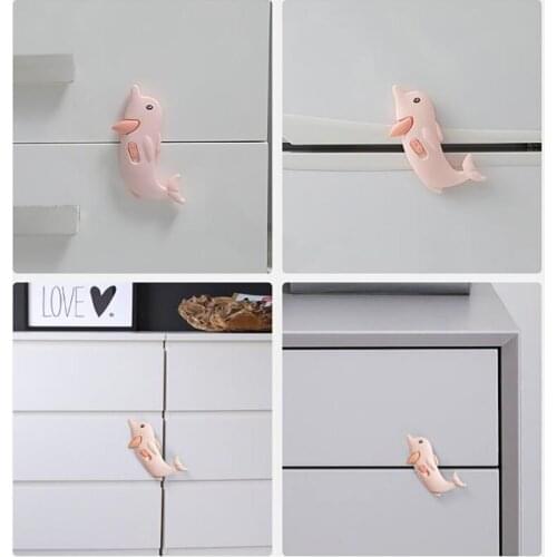 10pcs Baby Safety Locks Drawer Door Cabinet Cupboard Toilet Safety Locks Baby Kids Safety Care Cute Locks Straps Baby Protection