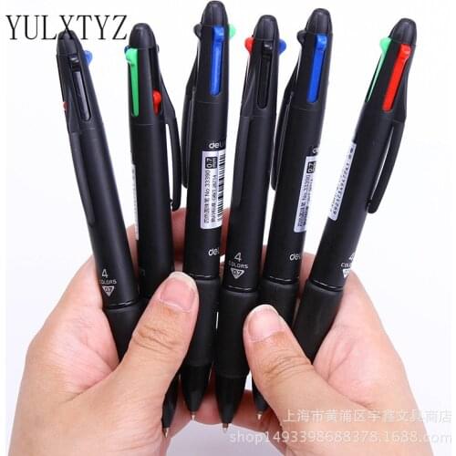 3 Pcs/set Novelty 4 In1 Multicolor Ball Point Pen Creative 0.7mm Color Marker Pens for Writing School Supplies Stationery 33390