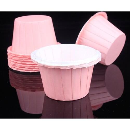 500PCS Tulip Cake Paper Cups Flame Baking Household Oil-proof High Temperature Bread Snack Paper Tray Baking Cup