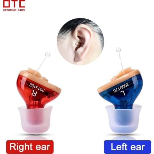 OTC Wireless Hearing Aids Mini CIC Invisible Heaing Aid Sound Amplifier Ear Hearing Portable