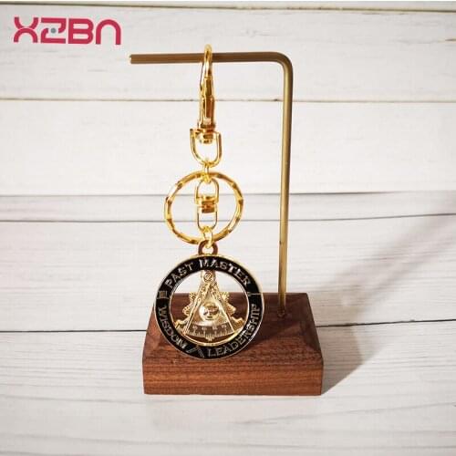 Masonic Key Chain K08 Mason Freemason PAST MASTER WISDOM LEADERSHIP