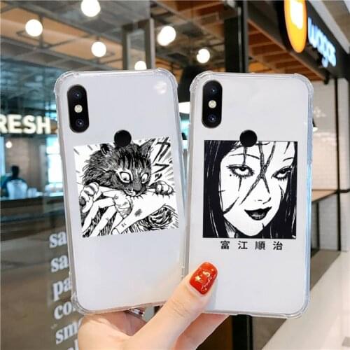 Anime cartoon horror design Phone Case Transparent for xiaomi Redmi note k 7 6 40 9 6 5 10 11 A T se pro lite ultra