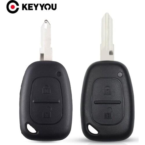 KEYYOU 30pcs For Renault Traffic Master Vivaro Movano Kangoo Uncut NE73/VAC102 Blade Fob Car Key Shell Case For Vauxhall Opel