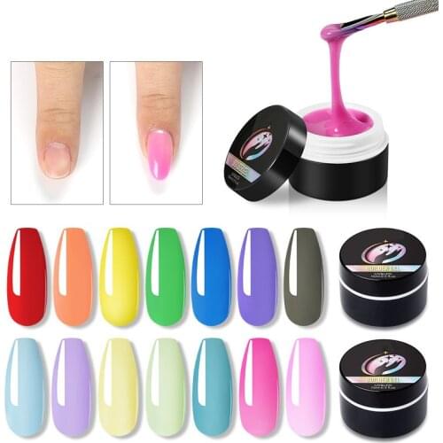 Builder Gel For Extension Set 4PCS Gel Nail Art Tips French For manicure Pink White Clear Poly Nail Tool Kit Sets