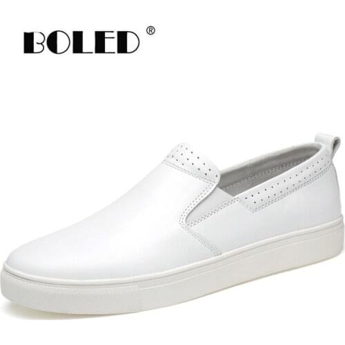 Spring/Autumn Men Shoes Loafers Non-Slip Natural Leather Casual Driving Shoes Soft Flats Moccasins Slip On Footwear Shoes Men