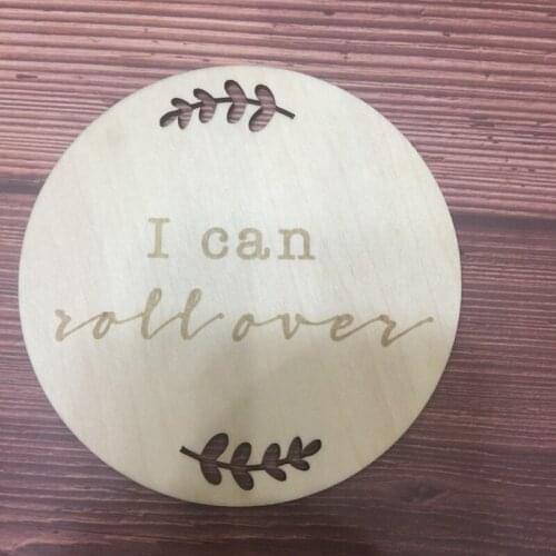 Set of 14pcs baby wooden plaque wooden signs with sayings wholesale birth announcement