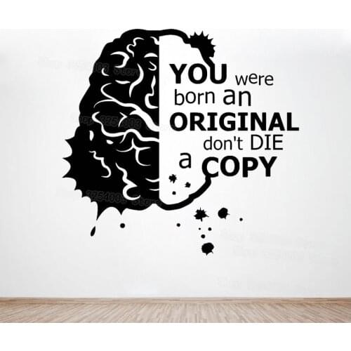 Science Quote School Classroom Vinyl Sticker Motivational Gift Decor Art Mural Decals Removable Brain Wall Stickers Bedroom S448