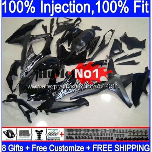 OME For SUZUKI GSXR-750 GSXR600 GSX-R750 2008 2009 2010 17MC.106 GSXR-600 K8 GSXR750 GSXR 600 750 08 09 10 Black Gloss Fairings