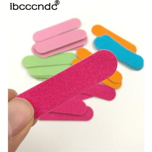 20pcs Nail File Manicure Pedicure Buffer Sanding Files Wood Crescent Sandpaper Grit Nails Polishing Nail Art Tool Wholesale