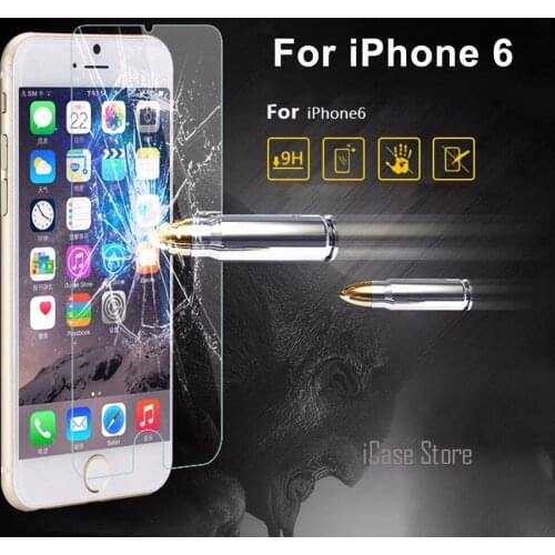 The tempered Glass Film on For Alppe iPhone 6 6S 6 plus 6splus Screen Protector Protective Film +Tools