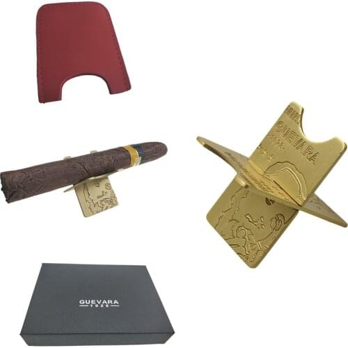 1PC Cigar Holder Detachable Travel Stand Rests Holder Carbon Fiber Foldable Portable Rack Outdoor with Gift box