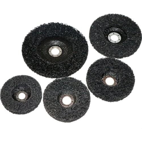 1pc 4.5" 4 inch 5" 7" Poly Strip Disc Wheel Paint Rust Removal Clean Remove For Angle Grinder 115x22mm