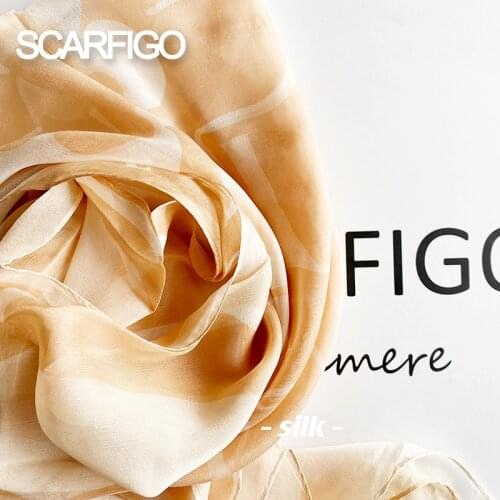 SCARFIGO 155*40CM Women Long Silk Scarves New Fashion Summer Beach Shawls Neck Scarf
