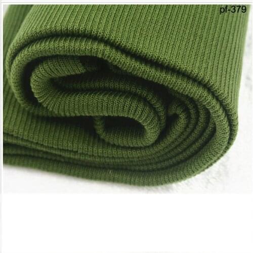 Thick ribbed cloth cuff collar hem trousers accessories down jacket overcoat ribbed fabric thread cloth gebreide boord stof