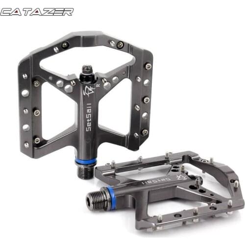 Bicycle Pedals Downhill High-polished Aluminum Alloy Mountain Road Bike Pedals Bicycle Pedal
