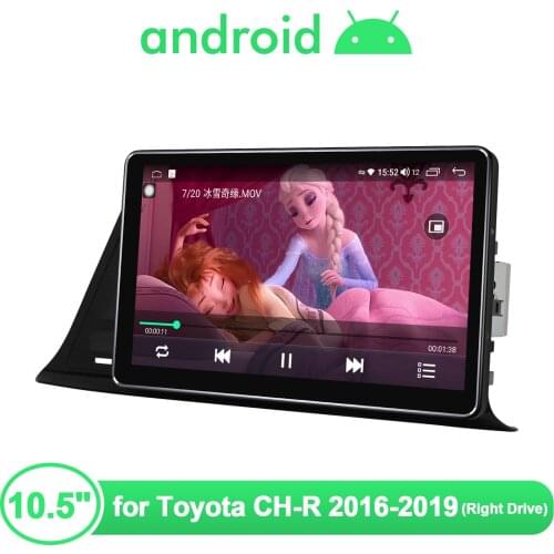 10.5 Inch Android 10.0 Car Radio Bluetooth With GPS And Rear Camera 1920*1080 IPS Screen For Toyota CH-R 2016-2019( Right Drive)