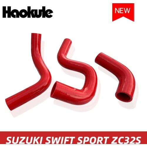 Performance Silicone Radiator Silicone Hose Kits for SUZUKI SWIFT SPORT ZC32S BLUE AND RED 3PCS