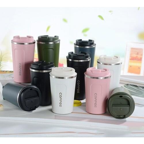 380 & 500ml 304 Double Stainless Steel Thermo Cup for Gift Portable Travel Coffee Mug with Lid Car Water Bottle Vacuum Flasks