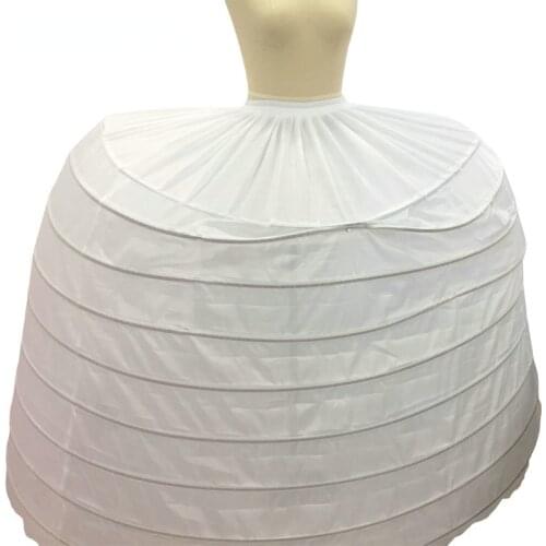 9 Hoops Petticoat Underskirt For Vintage Palace Ball Gown Wedding Dresses Bridal Gowns Wedding Accessory Crinoline jupon