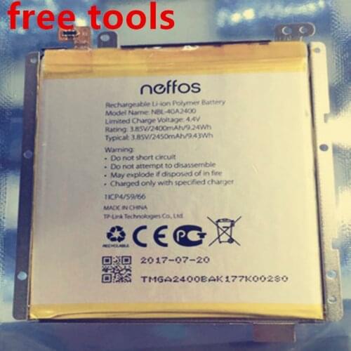 NBL-40A2400 NBL40A2400 NBL 40A2400 Battery for TP-link Neffos Y5s TP804A TP804C Rechargeable Bateries Bateria 2400mAh