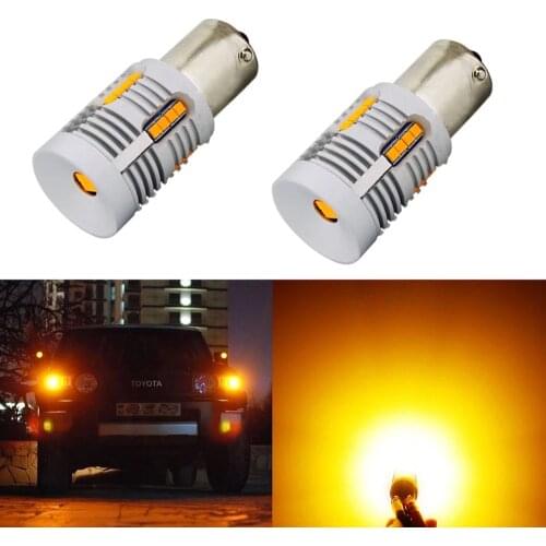 BAU15S LED No Hyper Flash Amber Yellow 24-SMD 2020 LED 7507 PY21W LED Bulbs For Turn Signal Lights,Canbus Error Free