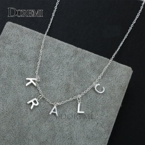 DOREMI Custom Necklaces Personalized Name Necklaces Jewelry Personality Letter Choker Necklaces with Name for Women Girls Mother