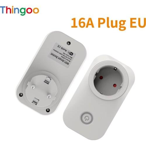 Voice Remote Control Homekit European Plug Wi-Fi Adapter Tuya 16A Smart Socket Wifi Eu Energy Monitor Google Home Assistant