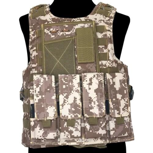 Wearproof Oxford Cloth Outdoor Hunting Gear Tactical Vest CS Shooting Camping Adventure Military Training Camouflage Waistcoat