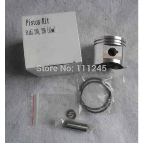 MS230 PISTON KIT 40mm FOR STIHL 021 023 MS210 CHAINSAWS CYLINDER ASSY KOBLEN RING PIN CLIP ASSEMBLY 1123 030 2003 FREE SHIPPING