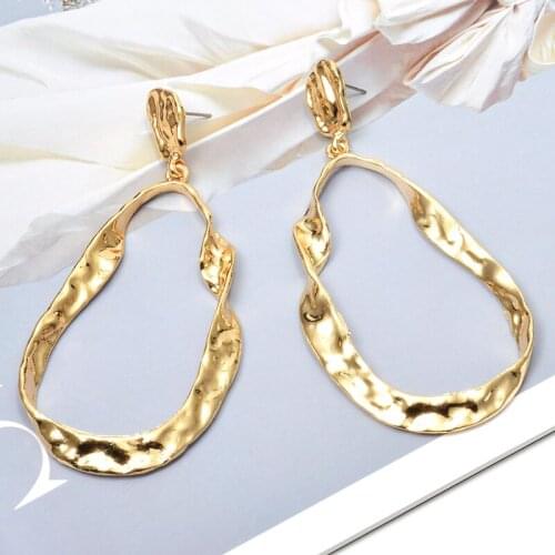 Minimalist Geometric Drop Dangle Earrings Charm Metal Earrings Jewelry For Women Boucle D'Oreille Bijoux Femme