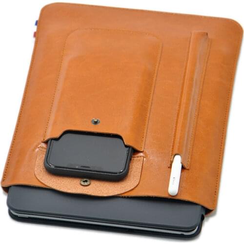 Multi-function ultra-thin super slim sleeve pouch cover,microfiber leather tablet sleeve case for iPad Pro 11 inch 2018