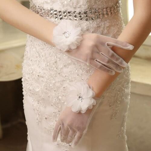 MONAYARN Bridal Short Gloves