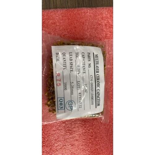 Monolithic 0.1UF 104 100NF CT4-0805Y104M500 monolithic capacitor 1000 only