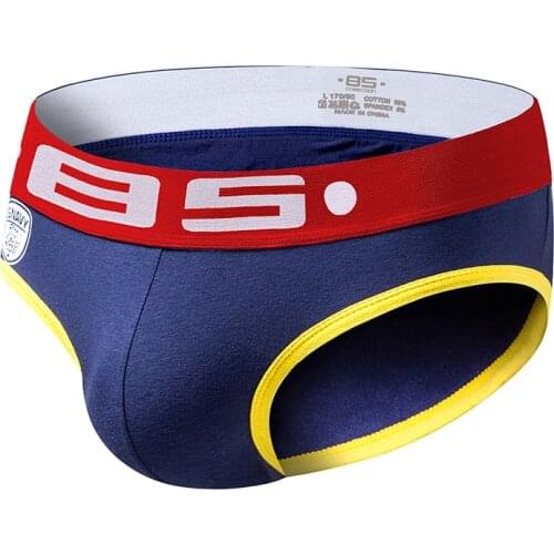 2020 BS Brand Men Briefs Underwear Sexy Breathable Underpants Cotton Comfortable Mens Briefs Underwear Shorts BS72