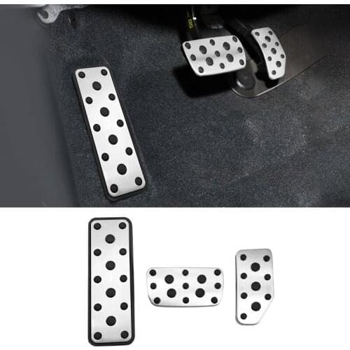 Car Foot Pedal Fuel Accelerator Brake Rest Pedal Clucth Pedal Cover For Subaru XV 2018-2021 Forester 2019-2021 Accessories