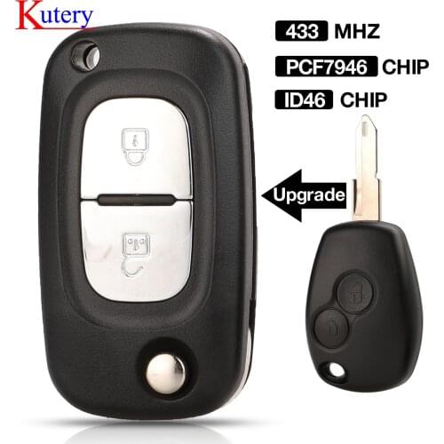 Kutery upgrade modified Remote Key 434MHz PCF7946 For Renault Trafic Vivaro Movano Primastar ne73 blade