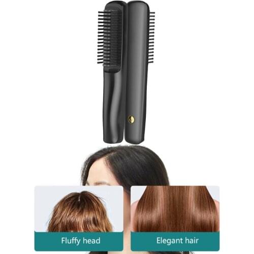 M2EE Portable Electric Ionic Hair Straightener Brush Negative Ions Hairbrush Straightening Styling Scalp Massage Comb