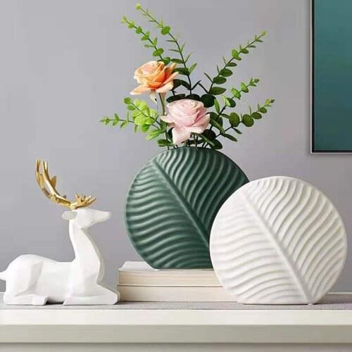 Nordic Vases Ceramic Flower Container Decoration Chambre Aesthetic Room Decor Для Домашнего Интерьера Florero Ins Home Deco