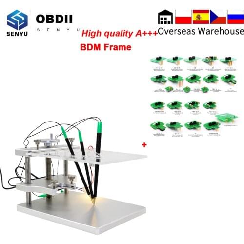 LED BDM FRAME Stainless Steel Full Set ECU Programmer Tool with BDM Frame Table For FGTECH BDM 100 ECU Programmer Tool