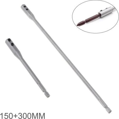 Drill Extension Rod Connecting Rod Quick Change Drill Shank Tool with Hex Shank &Small Wrench for Extending Hex Shank Drill Bits