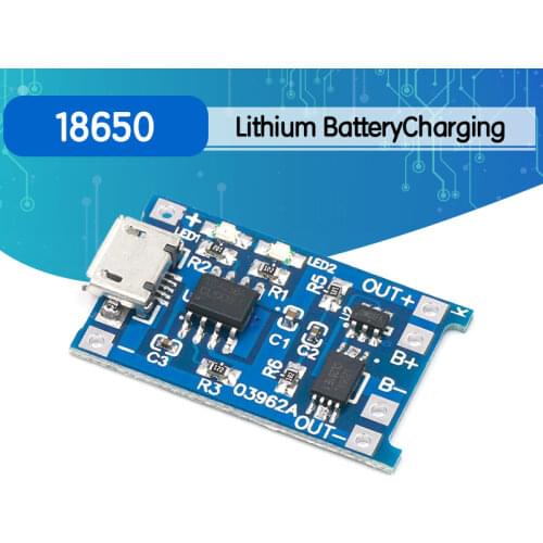 Smart Electronics 5V Micro USB 1A 18650 Lithium Battery Charging Board With Protection Charger Module for Arduino Diy Kit