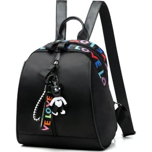 2019 Soft PU Leather Backpack Women Vintage College Girls Student School Bags Mochila Casual Travel Female Rucksack Bags D058