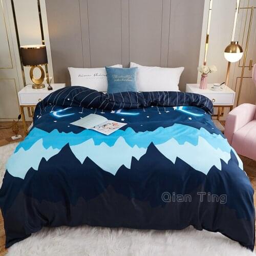 New Product 1pc 100%Polyester Pastoral Style Flowers Colorful Printed Duvet Cover