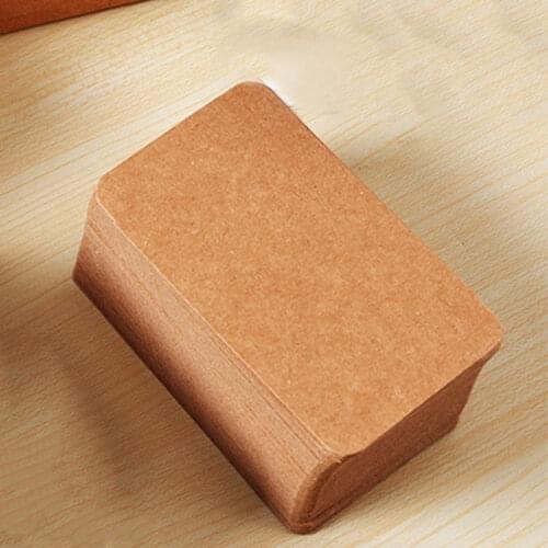 100 Pcs Vintage Blank Card DIY Greeting Cards Graffiti Word Cards Wedding Party Gift Thick Kraft Paper Postcards LBShipping