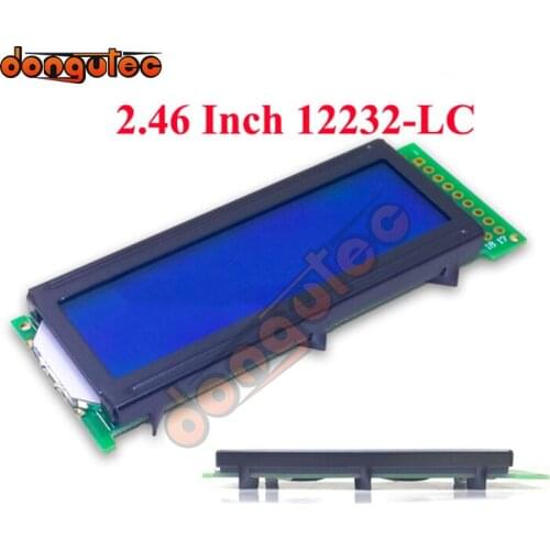 2.46 inch 18PIN 12232LC LCD Graphic Display Screen SED1520 Controller 5V Blue Backlight Parallel Interface
